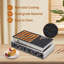 Mini machine à crêpes et muffins à 50 trous, trous ronds antiadhésifs de 1,8 pouce, contrôle de température réglable de 50 à 300 Dutch