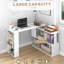 Bureau en L avec tablettes de rangement-794222642