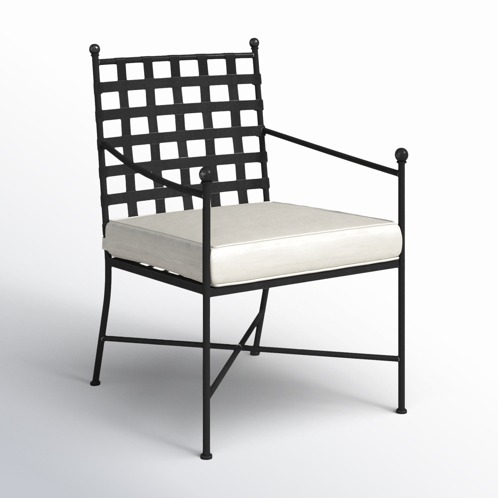 Lucier Sunbrella® Patio Armchair, Canvas Flax Sunbrella® Canvas