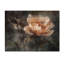 Fleur de pêche sur fond gris foncé - coquelicots, art sur bois de pin naturel-677085928