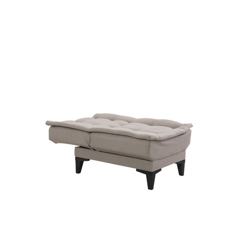 Markwich 3 Piece Fold Out Sofa Set, Cream