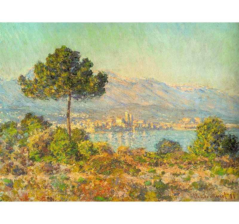 «Red Barrel Studio®», reproduction d'art sur toile tendue par Monet, Claude: Antibes from Plateau Notre Dame, 1888