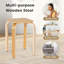 Tabouret de comptoir en bois massif 18 po Ismat