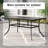 Leonard 6 - Person Patio Dining Set Umbrella Hole Included Rectangular Table
