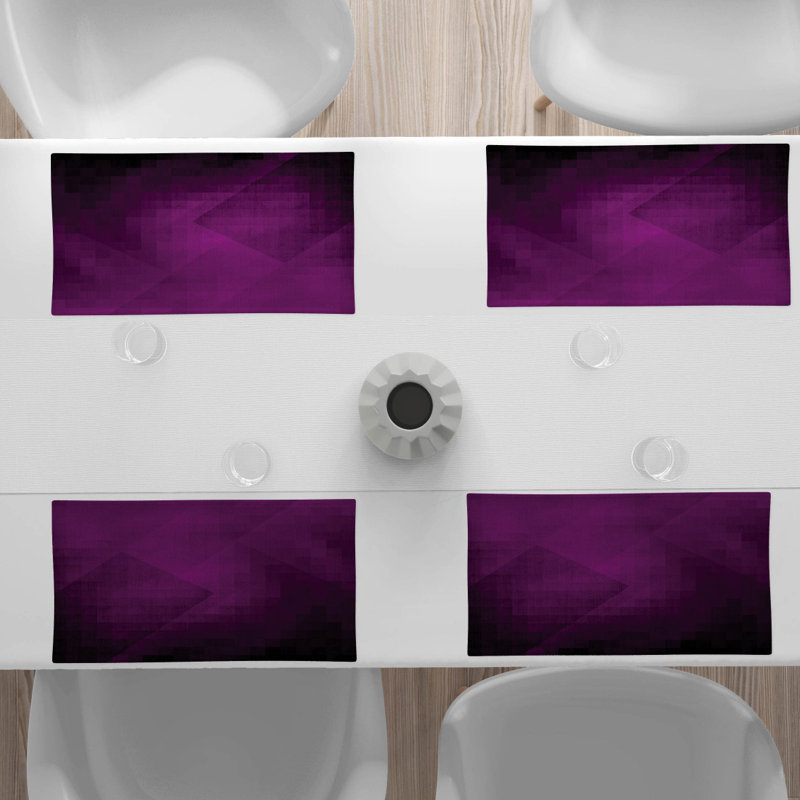 Polyester Abstract Rectangle Placemat