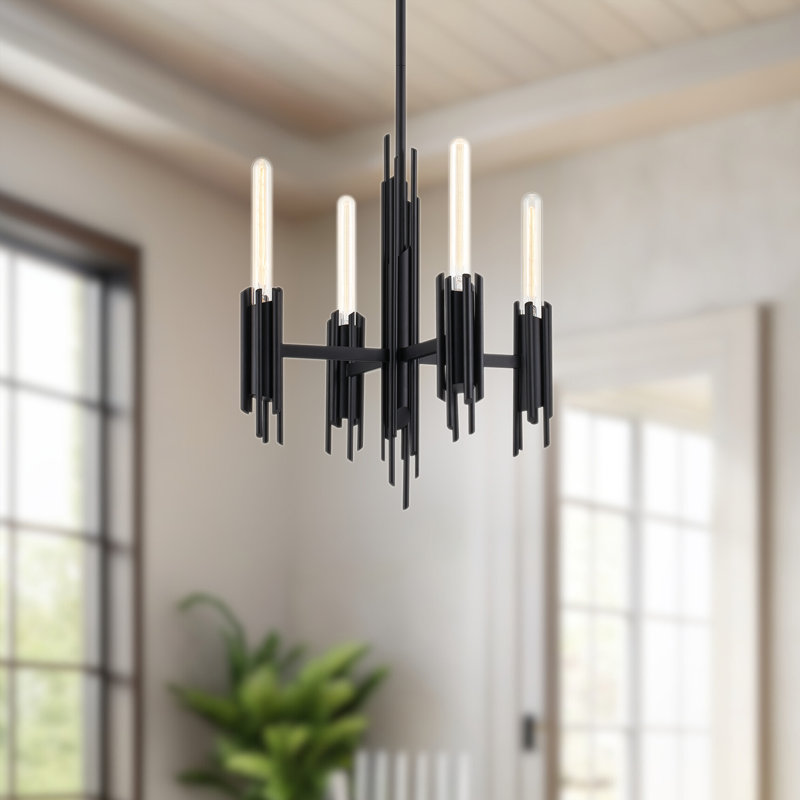 Torres 4 - Light Chandelier, Matte Black