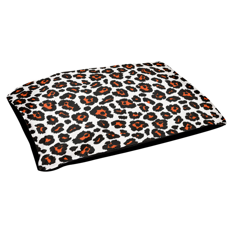 Lit pour chat Designer, Blanc / orange / noir, Petite taille: L 19,5 po x l 29,5 po