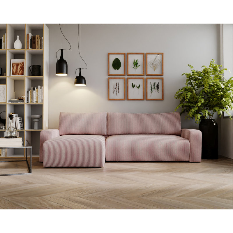 3 Seater Corner Sofa , Pink