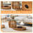 Double Clear Glass Oval Single Coffee Table-81125966