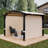 11 pi. L 10 pi. D Pergola en métal avec pavillon: ajout extérieur durable et fonctionnel