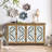 Modern Accent Cabinet - 4 Door Sideboard With Storage. Antique Natural, Distressed Design 4-Door Chest Storage For Dining Room. Handmade, Finish, Functional