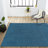 Airidas Solid Low-Pile Navy Rug-1871345434