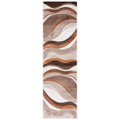 Ducor Abstract Beige/Brown Area Rug