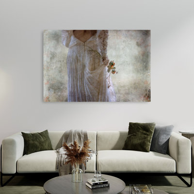 Mariée fanée aux roses, affiche murale délicate, élégante et romantique représentant une rose