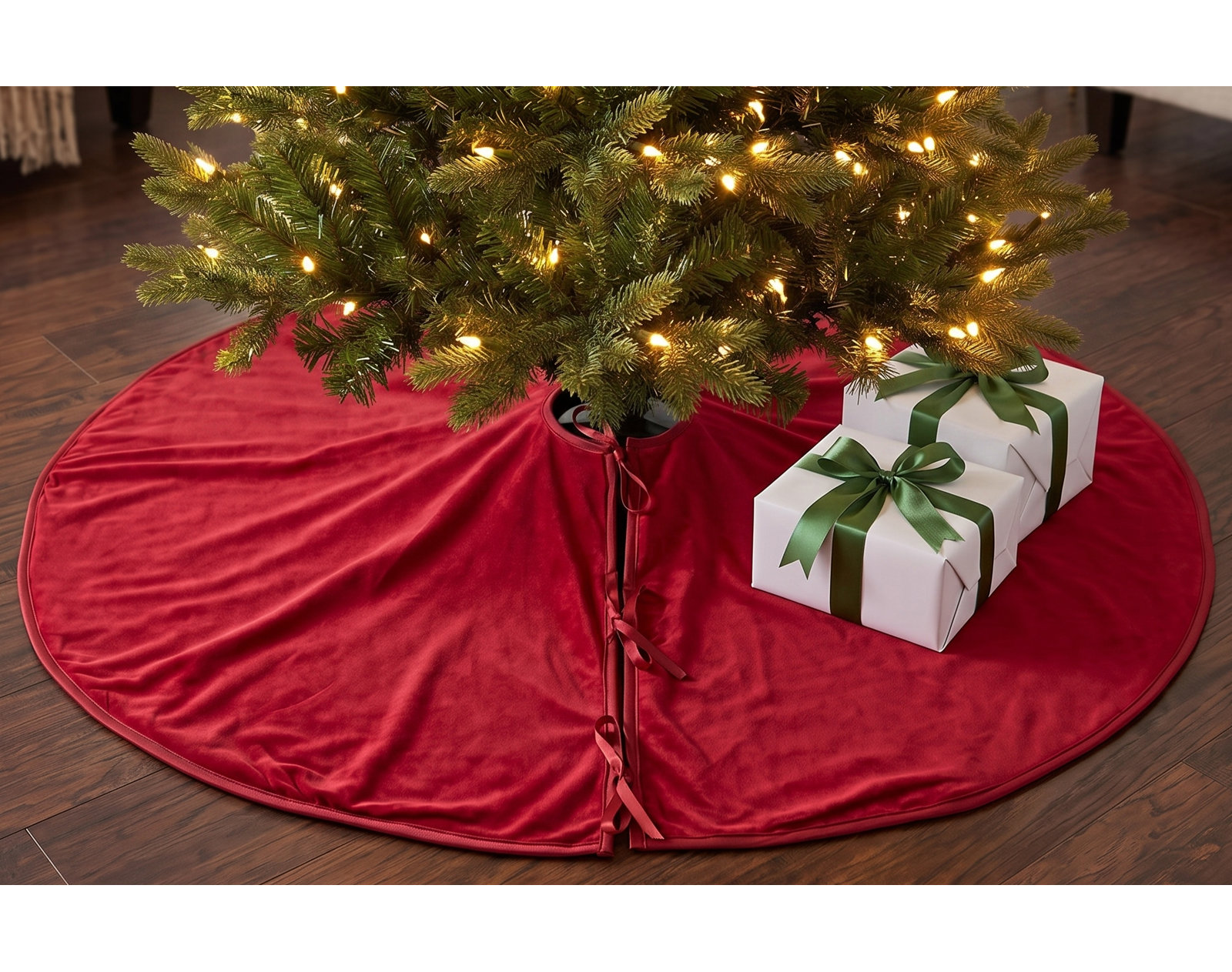 Velvet Tree Skirt, 72" W