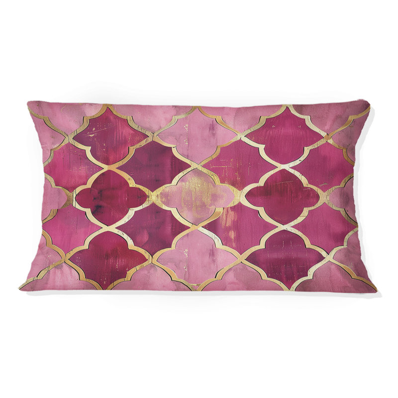 Coussin lombaire Mid-Century Trellis I - Mid-Century
