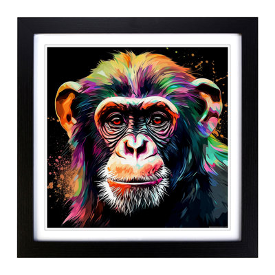 Monkey Digital Art - Framed Print