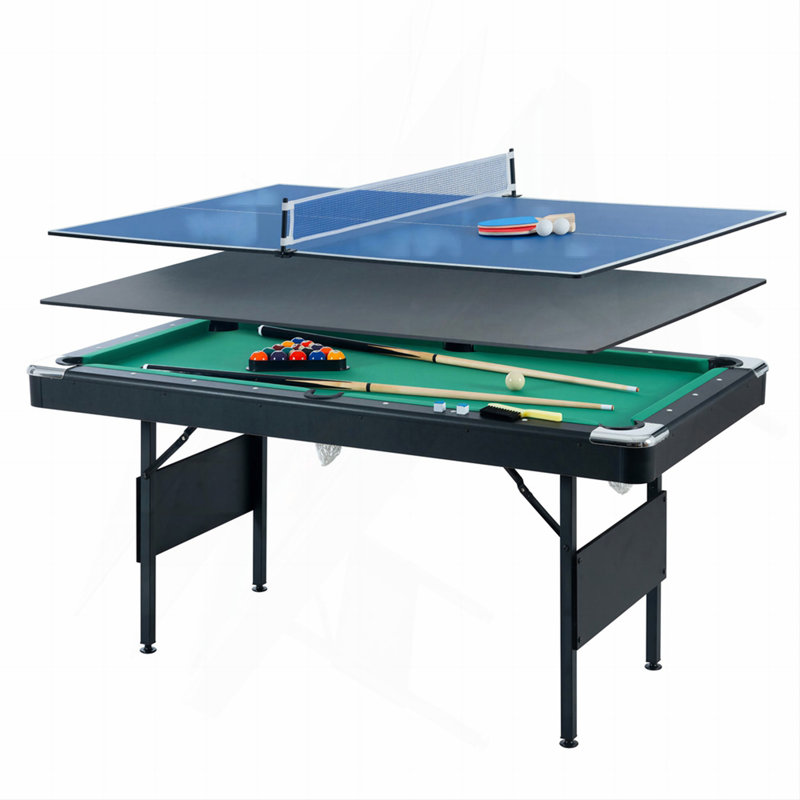 Table de jeu 3 en 1, table de billard, table de tennis, table de billard, table de jeu, table de jeu pour enfants, jeux de table, mouvement familial