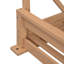 Cadre de lit suspendu en bois d'acacia pour lit de patio simple avec balançoires de 16,4 pi pour jardin et cour-277238868