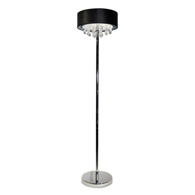 Eli 157cm Chrome Traditional Floor Lamp