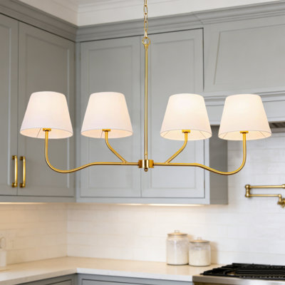4 - Light Kitchen Island Lighting Fixture Classic Chandeliers