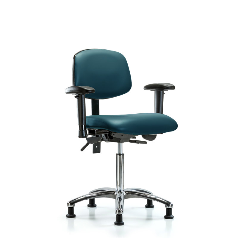 Latravia Vinyl Task Chair, Marine Blue, Yes