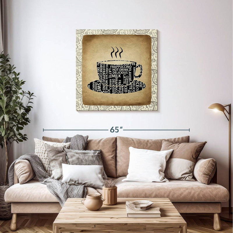 Cachemire Yarlin Coffee I, H 36 po x l 36 po