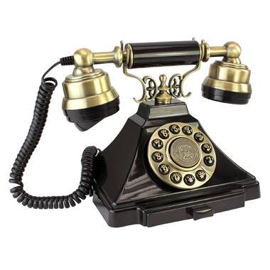 Pyle Vintage/Classic Style Corded Phone - Retro Design Landline Telephone