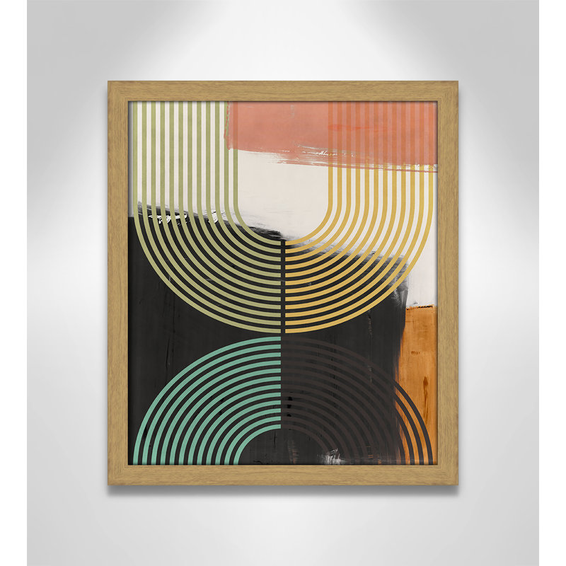 «Bolded II» par Isabelle Z, L 13 po x H 15 po, Impression encadrée, Grain de bois naturel