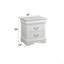 Table de chevet 2 tiroirs, table de bout, table d'appoint Gosford 14 po x 13 po x 5 po (avant) • Intérieur 11 po x 12 po x H 4 po-1731994405
