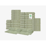 Ensemble de serviettes Delara 100% coton biologique luxueusement moelleux certifié GOTS et OEKO-TEX 650 GSM