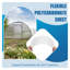 Ensemble de 6 panneaux de serre en polycarbonate à double paroi - Toiture incassable pour toitures de patio et abris de jardin