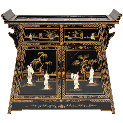 Abiya Solid Wood Accent Cabinet