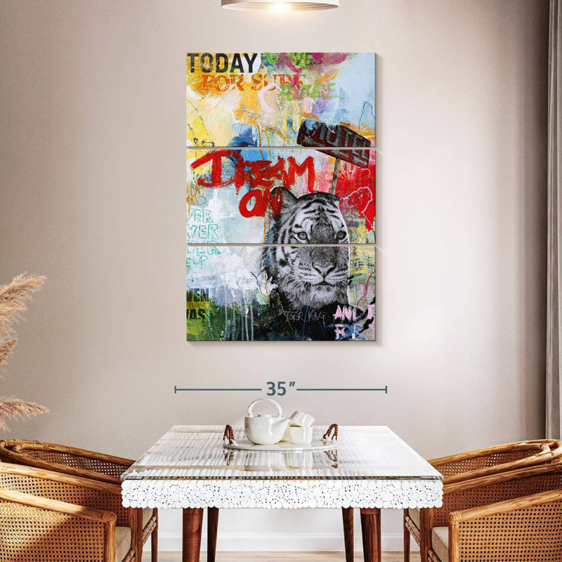 Brampt Tiger King, 50" H x 32" W