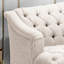 Classy 3 For Living Space - Revêtement en polyuréthane, pieds en bois de bouleau, surpiqûres à losanges, grand tissu confortable moderne, décoration intérieure-347582720