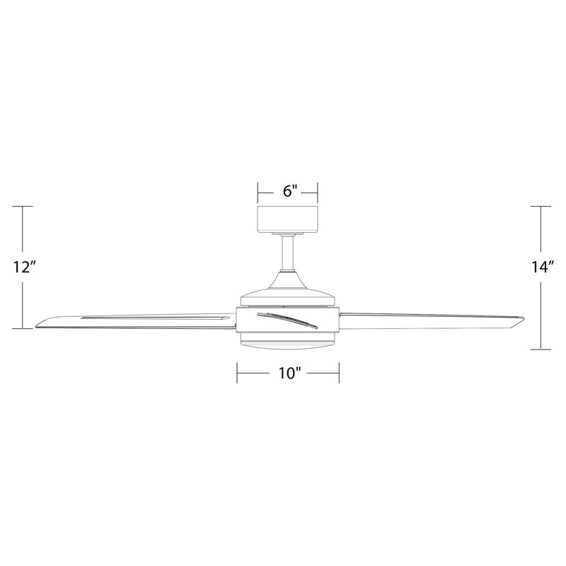 54" Satin Brass and Matte Black Smart Ceiling Fan with LED Light and Remote