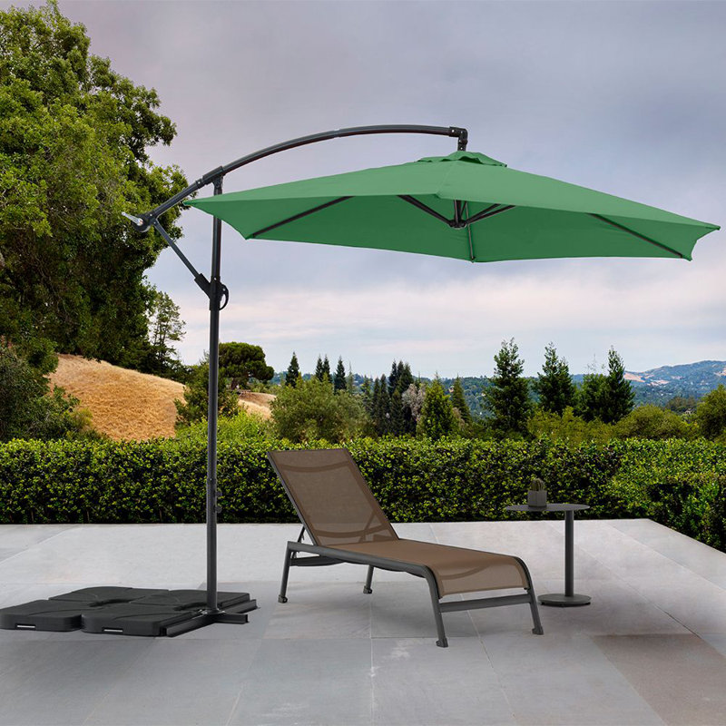 Parasol en porte-à-faux Landgrove, Vert
