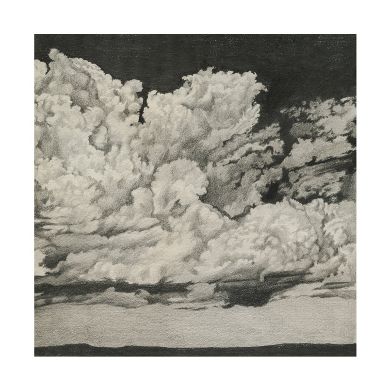 «Clouds On Fire II» sur, H 18 po x l 18 po
