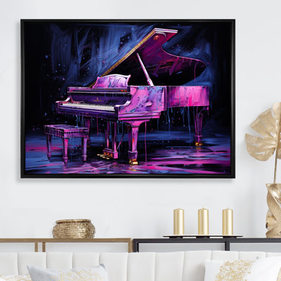 Mauve piano néon Nocturne I
