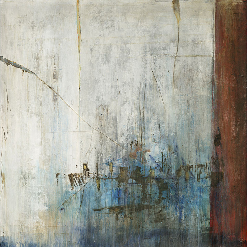 «Break Water» par Joshua Schicker - Peinture, Extérieur, H 30 po x l 30 po