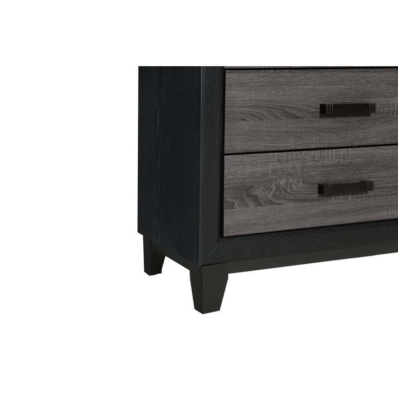 Commode verticale en bois manufacturé avec 5 tiroirs