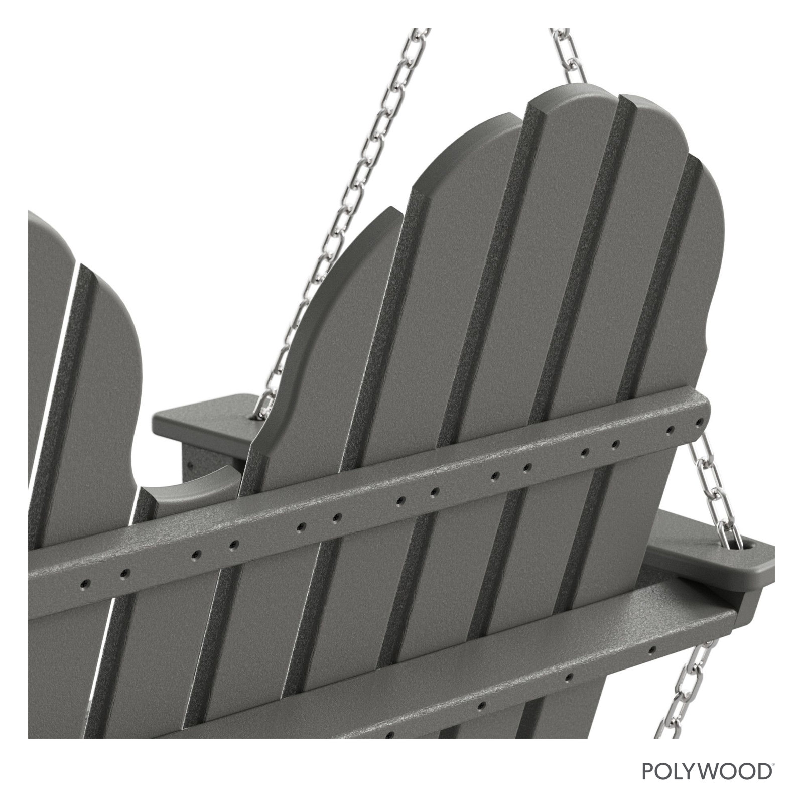 Vineyard Adirondack 48" Swing, Slate Gray