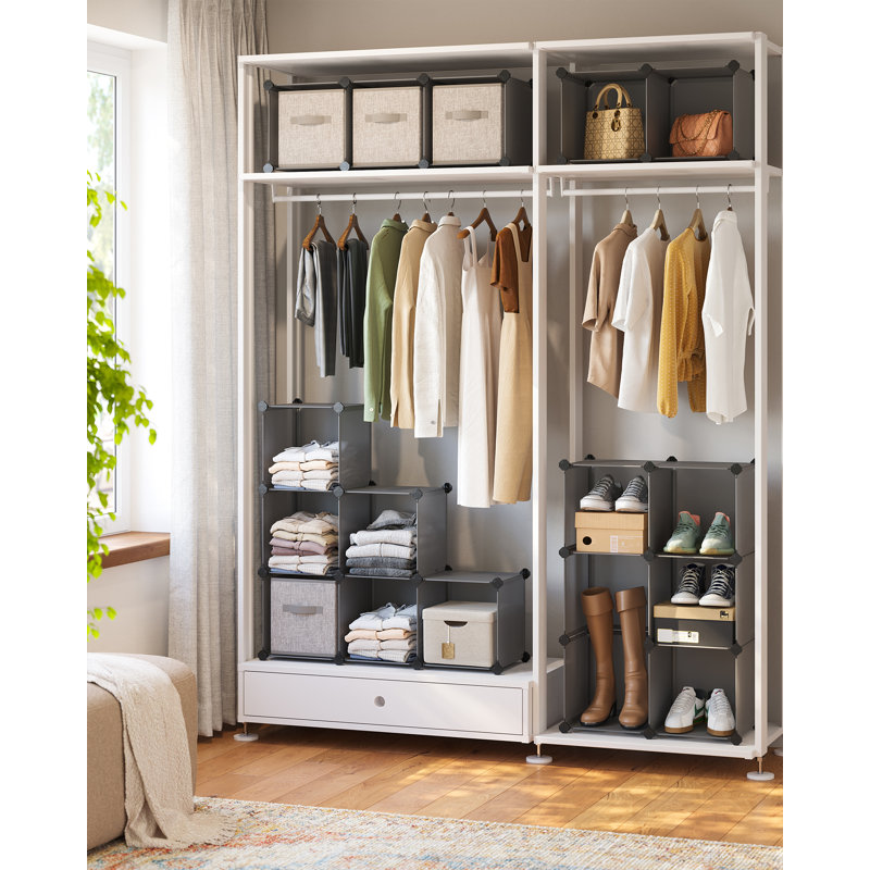 16 Pair Stackable Shoe Storage Cabinet