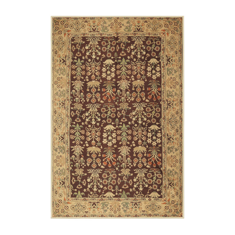 Tapis brun à motif oriental, Rectangle 5 pi x 8 pi