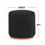 Repose-pieds rond imitation peau de mouton-388963847