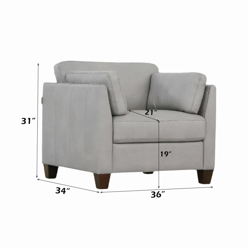 Chaise en cuir Matias (assemblée)