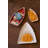  Set of Two Ceramic Serving Platters Boat Design Decorative Serveware for Tabletop Decor Multicolor Glazed Finish