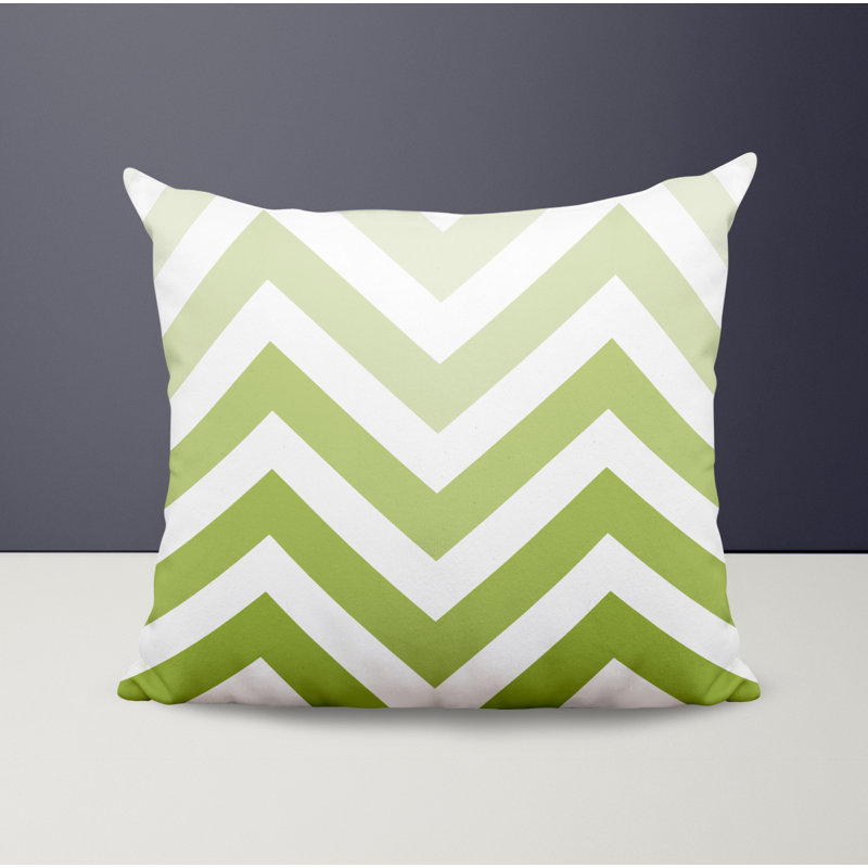 Housse et insert de coussin décoratif en polyester, L 19 po x H 19 po, Chartreuse