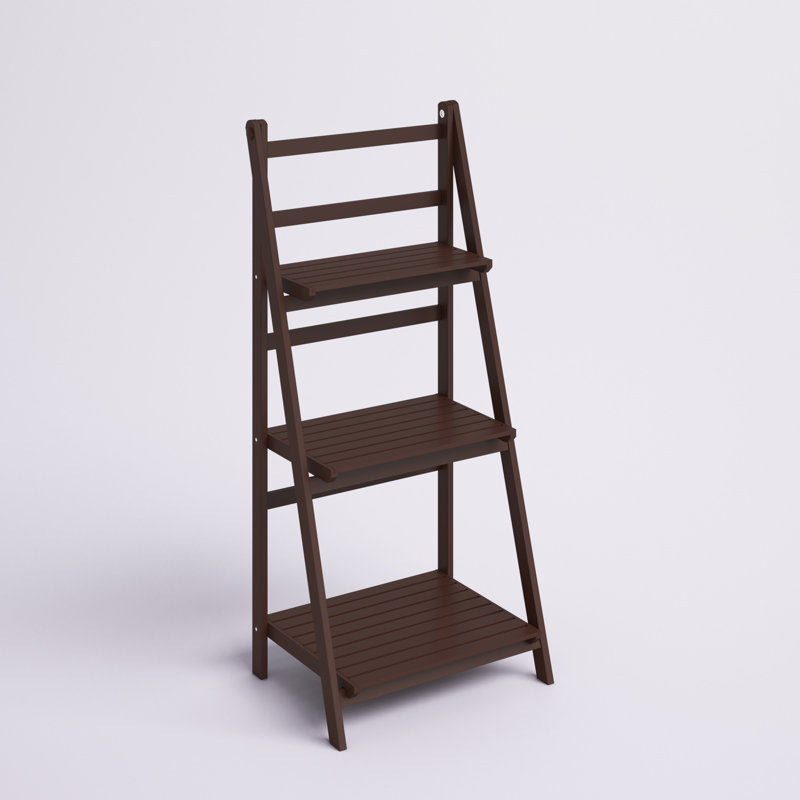 Nickalis Bamboo Bathroom Shelves, Espresso