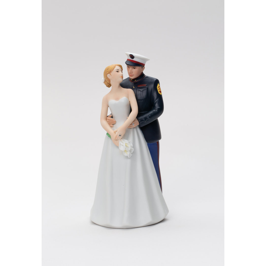Marine Wedding Couple Figurine The Holiday Aisle®